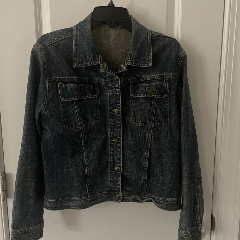 Willi Smith Wear Women's SZ Medium Demin Jacket Stretch Vintage 80's 90's‎ - Picture 2 of 11